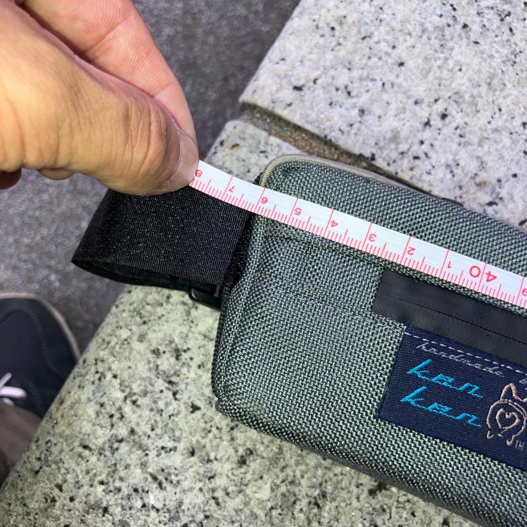 ハンドメイドフレームバッグ　コーデュラ1000 グレー　46cm