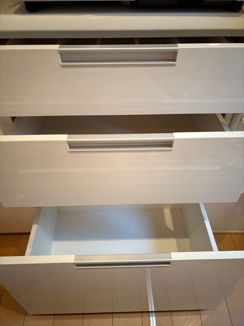 ニトリ　キッチンボード　カップボード　ダリア　100KB-WH ホワイト