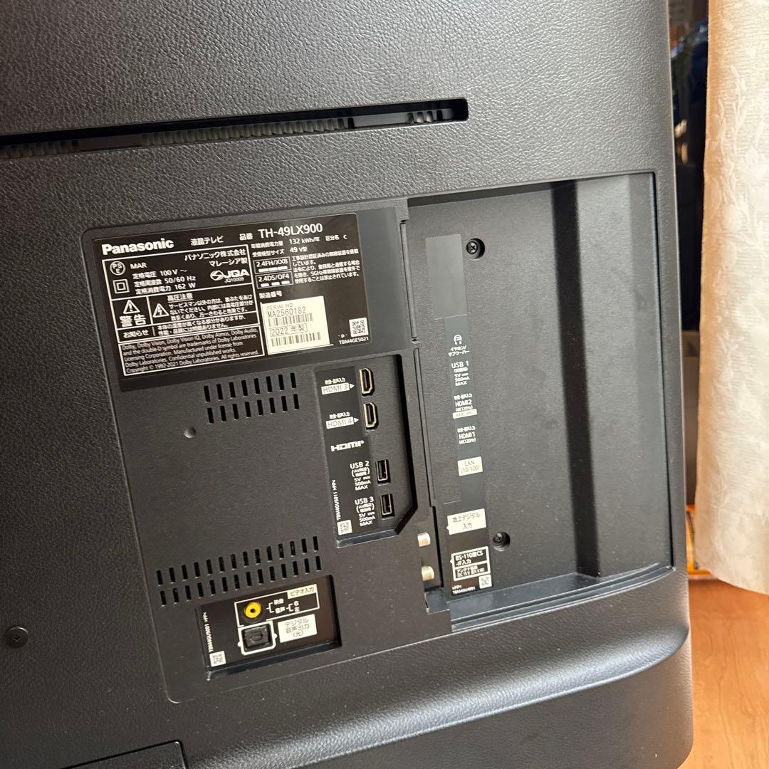 2022 Panasonic 49型 4K液晶テレビ　TH-49LX900