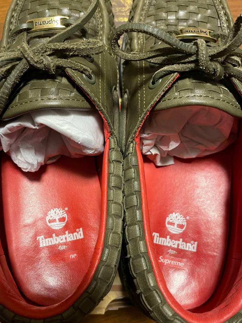 靴 Supreme Timberland Woven 3-Eye Lug Shoe