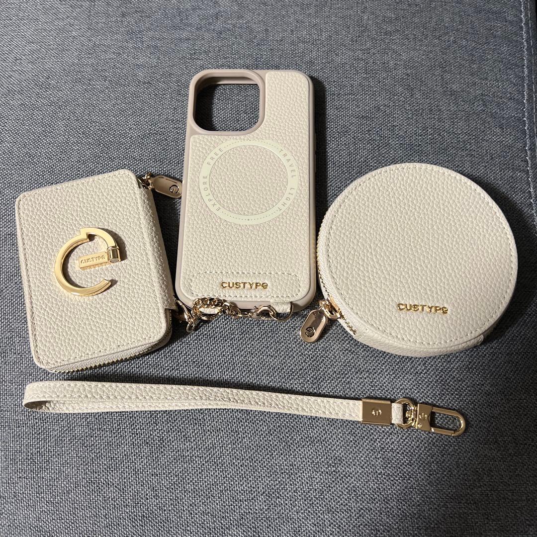 CUSTYPE ベージュ系　iPhone13proケースセット