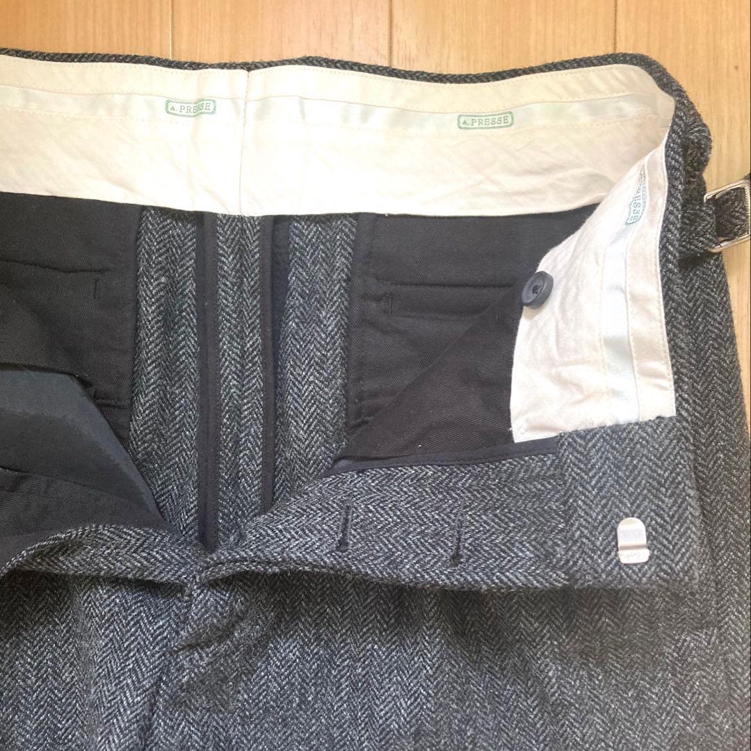 パンツ 22AW A.PRESSE Tweed Two Tack Trousers