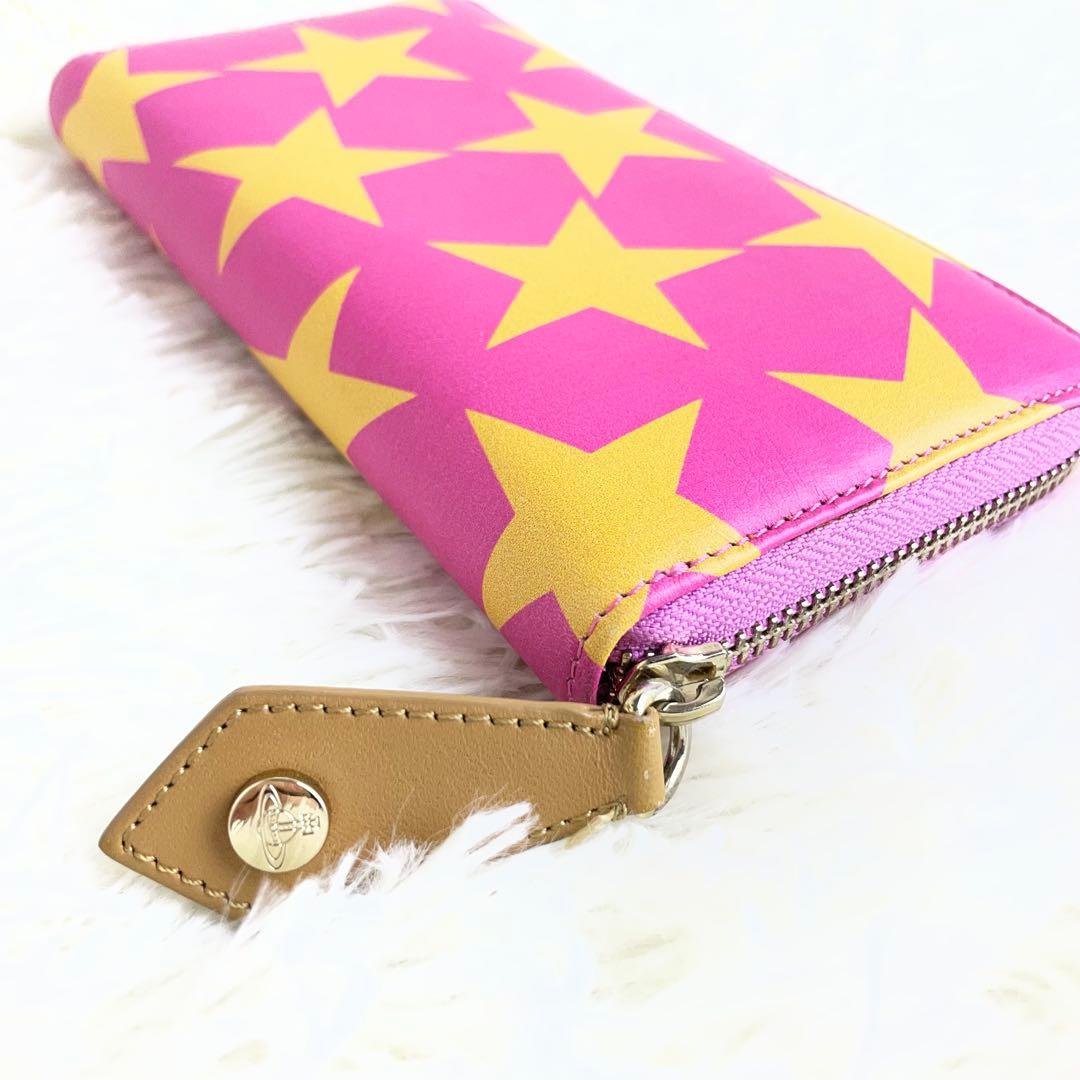 希少 ヴィヴィアンウエストウッド 長財布 バンビ  ラウンドジップ 星柄