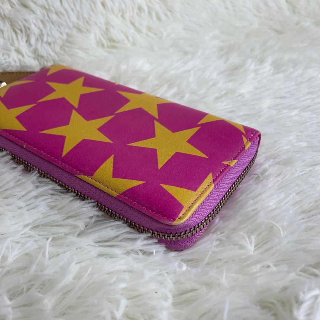 希少 ヴィヴィアンウエストウッド 長財布 バンビ  ラウンドジップ 星柄