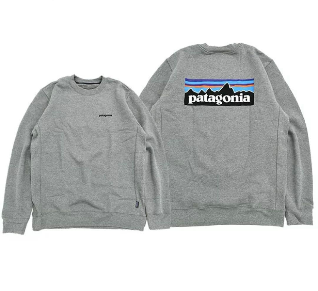 パタゴニア P-6ラベル アップライザルクルースウェットシャツ グレー