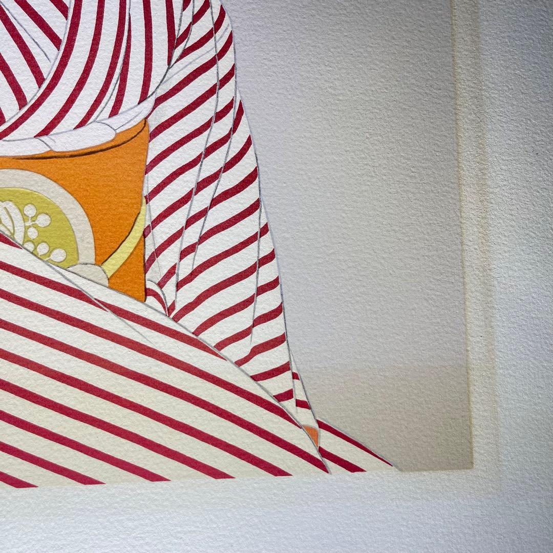 志村立美 日本画 美人画　シリアルナンバー 74/300