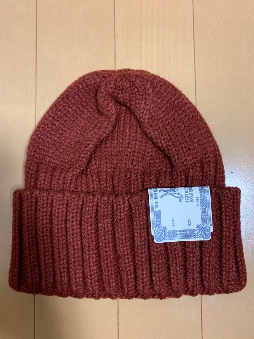 THE H.W DOG＆CO　ニット帽　ブラウン　ビーニー 帽子