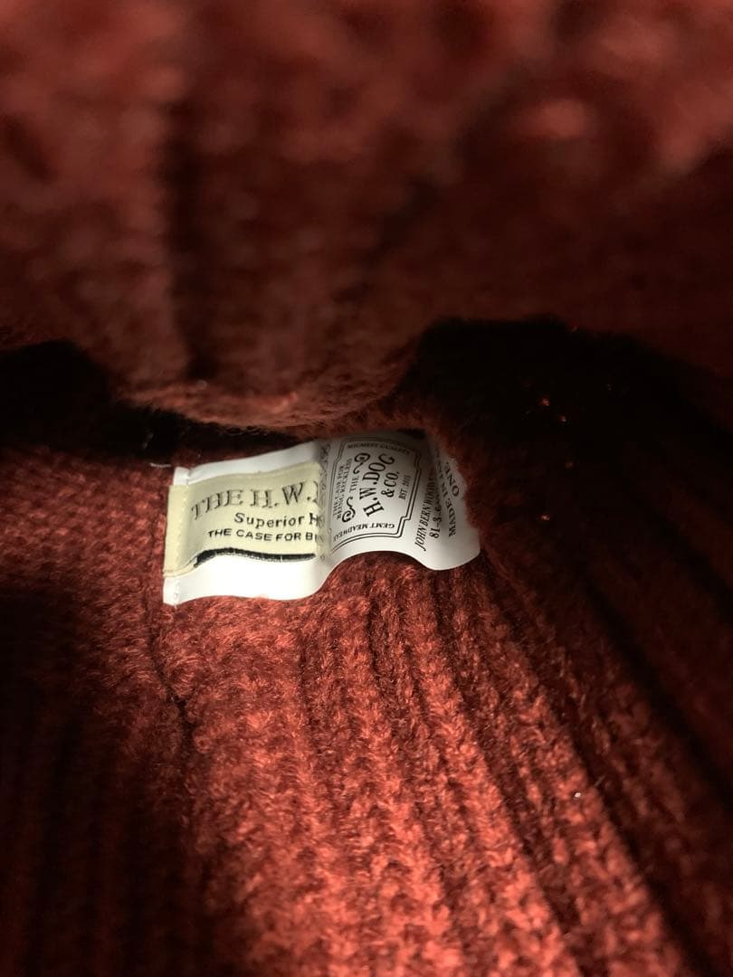 THE H.W DOG＆CO　ニット帽　ブラウン　ビーニー 帽子