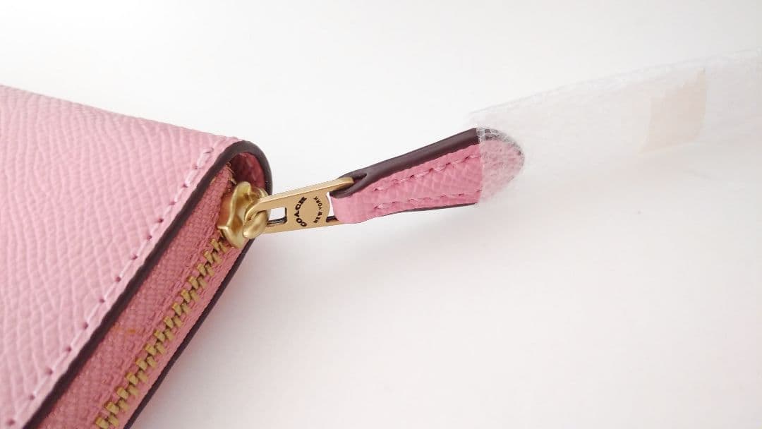 未使用品☆コーチ☆ケース カードケース ミニ財布☆レザー☆ピンク☆C