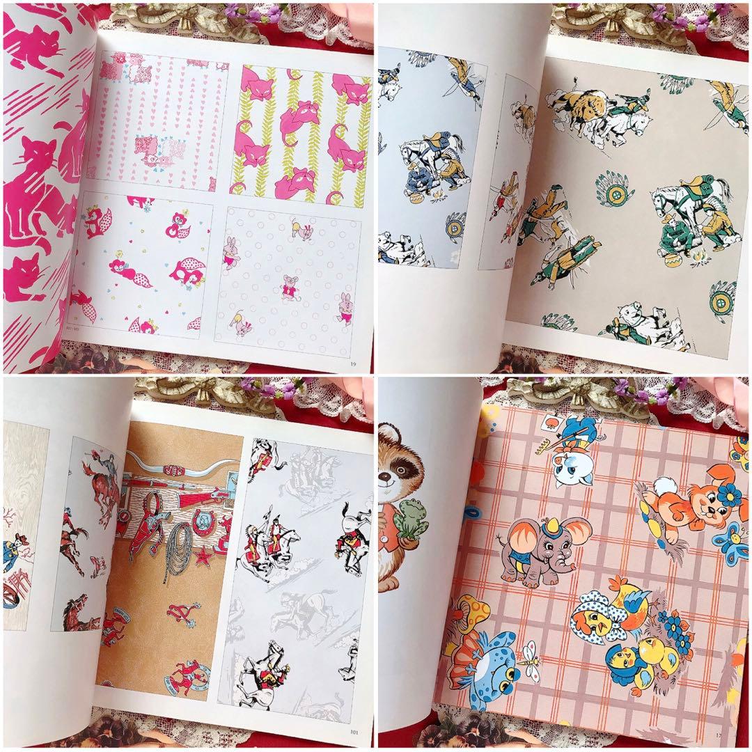 レトロアニマル ヴィンテージ子供服 テキスタイル洋書♡素材CD-ROM付き 猫