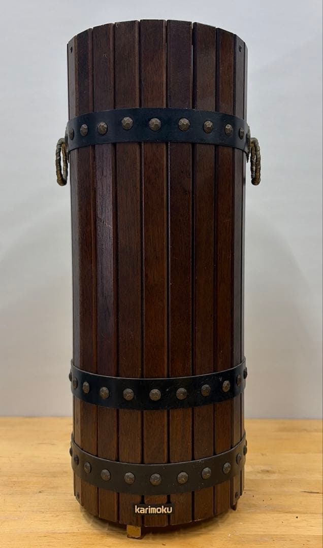 Karimoku カリモク 木製傘立て ダークブラウン