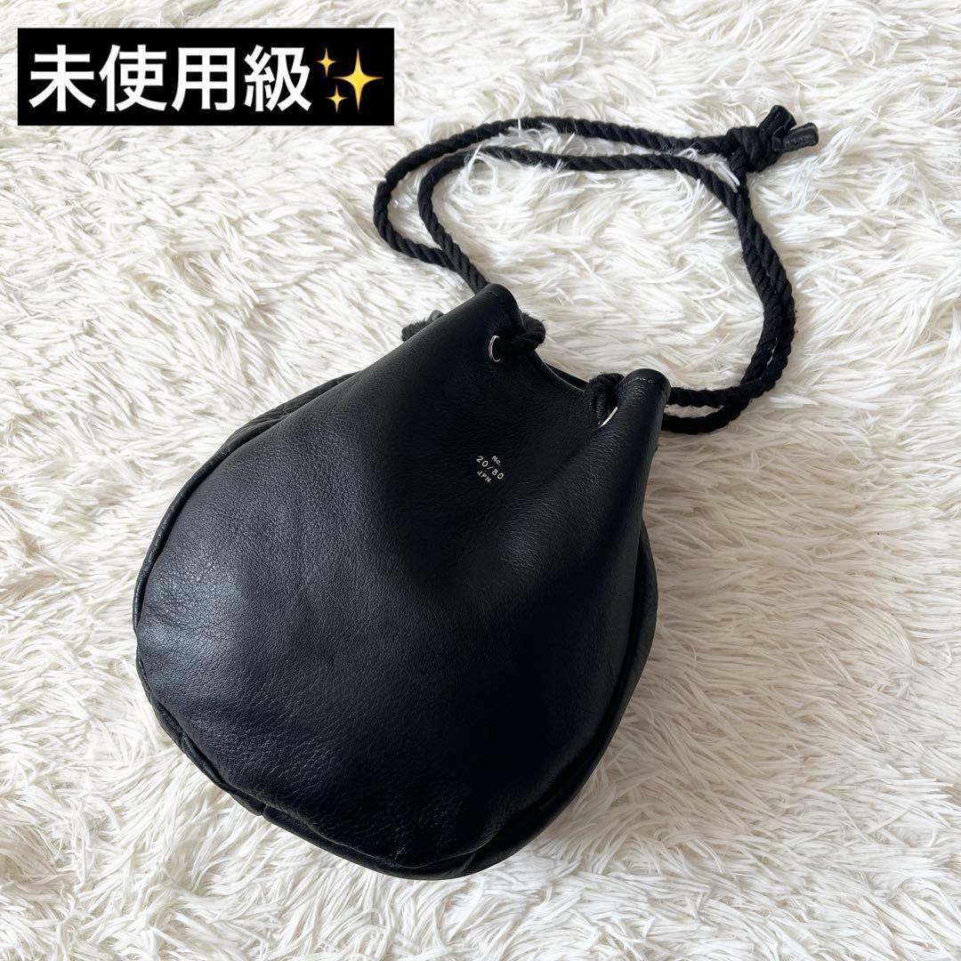 未使用級✨20/80 トゥエンティーエイティー　ハンドバッグ　ブラック　レザー