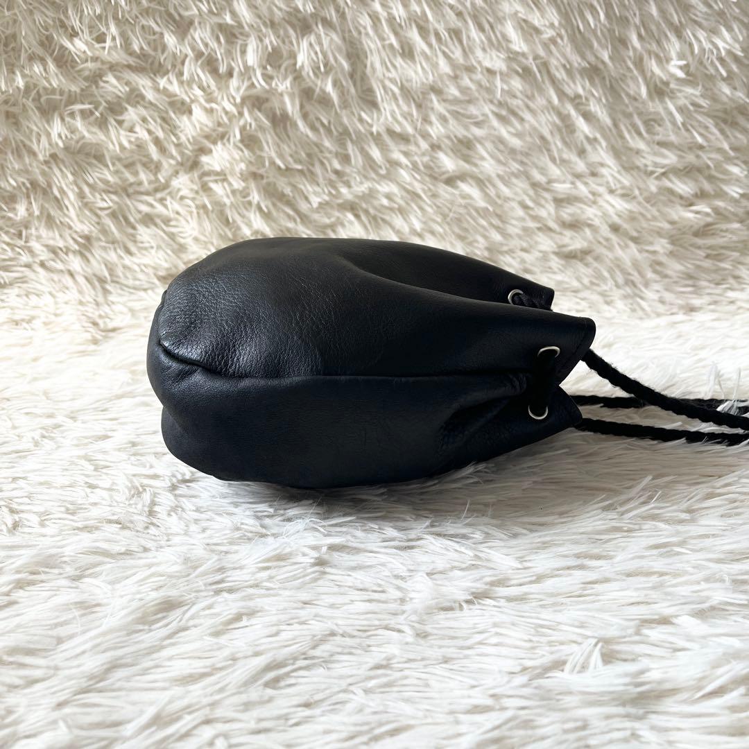 未使用級✨20/80 トゥエンティーエイティー　ハンドバッグ　ブラック　レザー