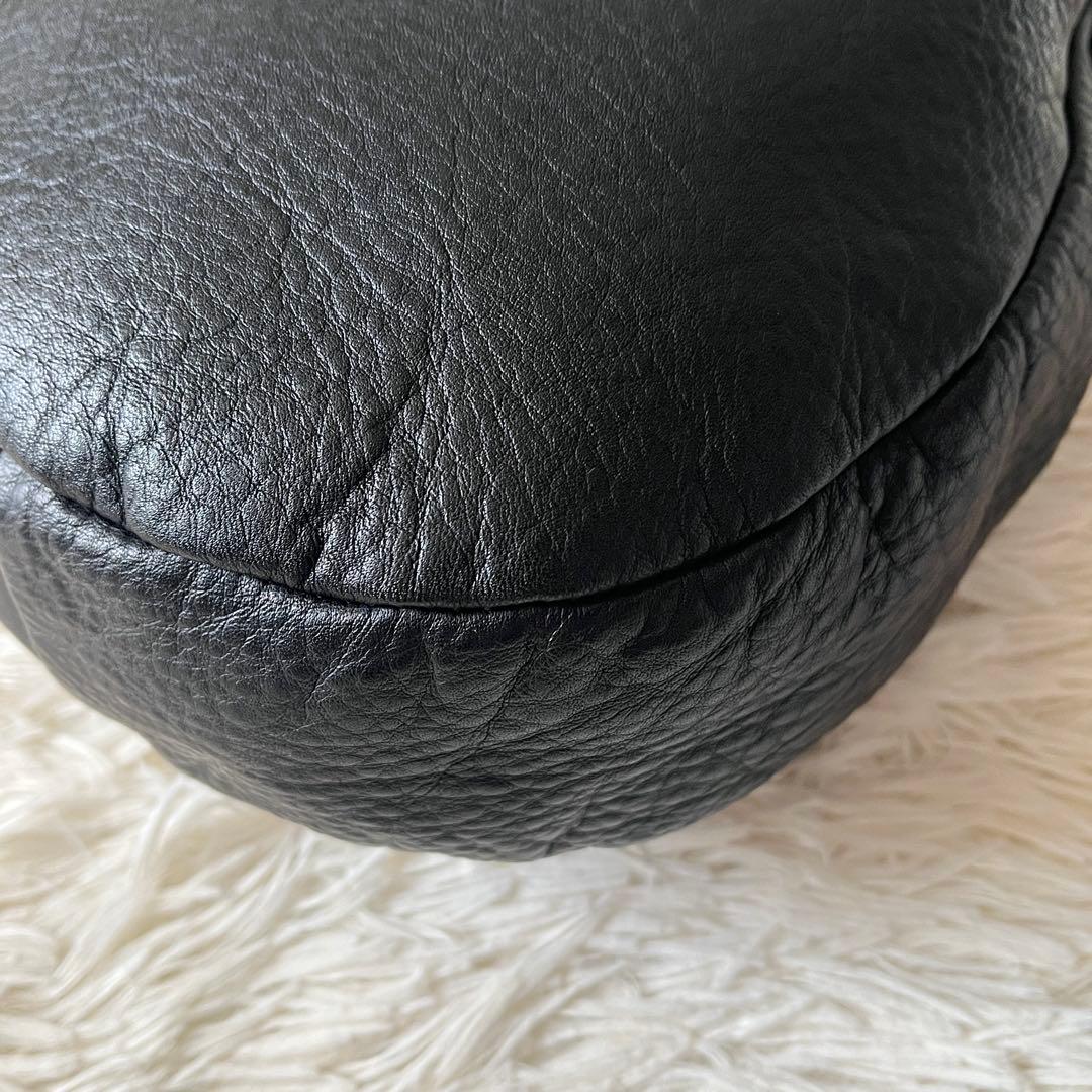 未使用級✨20/80 トゥエンティーエイティー　ハンドバッグ　ブラック　レザー