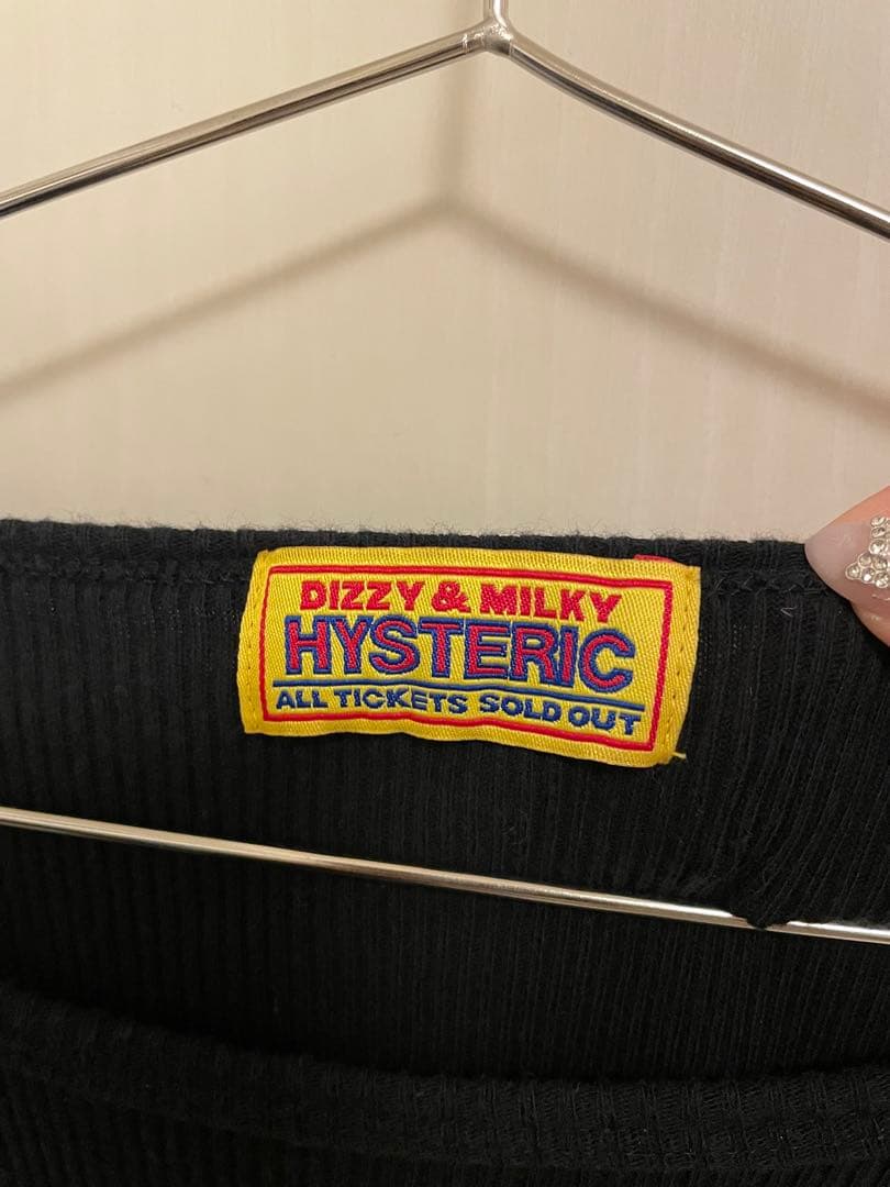 HYSTERIC ブラック長袖Tシャツ