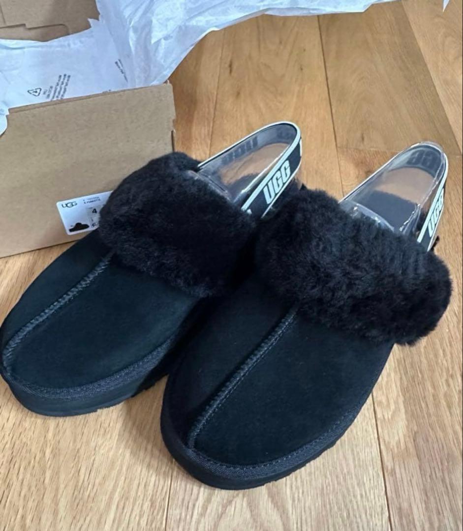 UGG アグ K FUNKETTE ファンケット ファーサンダル 22.5cm