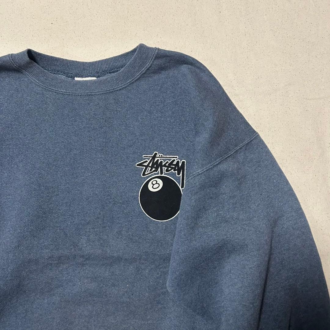 90s USA製 STUSSY 8ボール スウェットトレーナー ストゥーシー