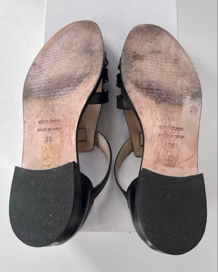 Steven Alan スティーブン アラン　レザー メッシュ サンダル 35