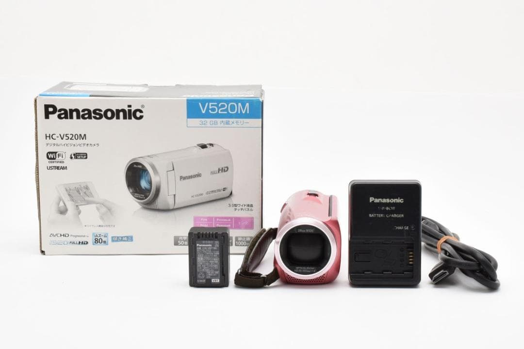 Panasonic HC-V520M ピンク 元箱付き AA3756#99