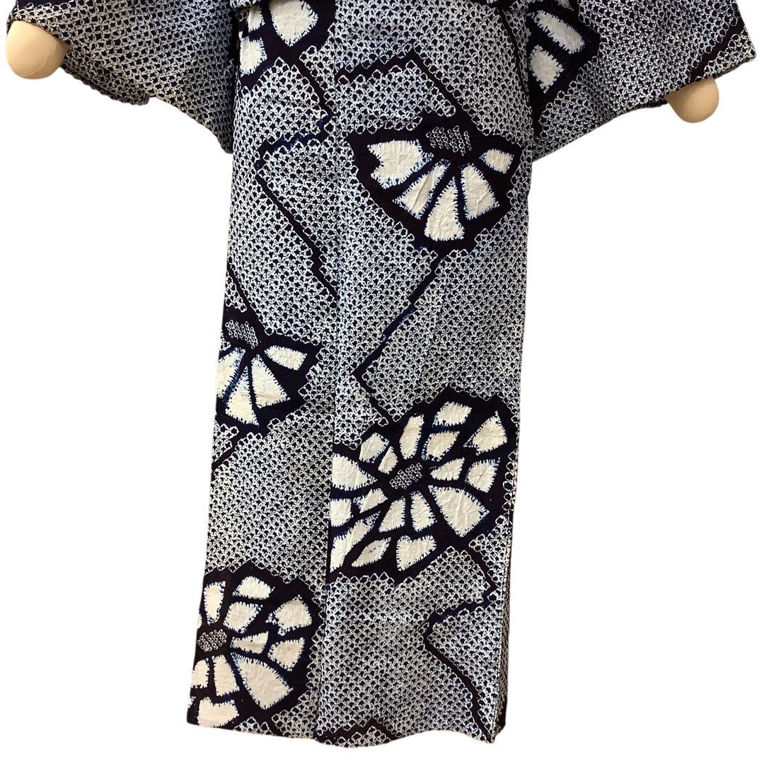 ◎mk-1692　有松鳴海　絞り　浴衣　夏　有松絞り　ゆかた　G-7-11