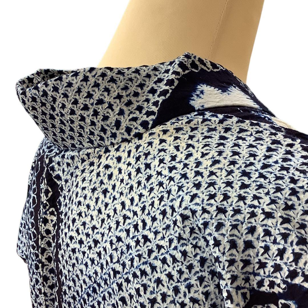 ◎mk-1692　有松鳴海　絞り　浴衣　夏　有松絞り　ゆかた　G-7-11