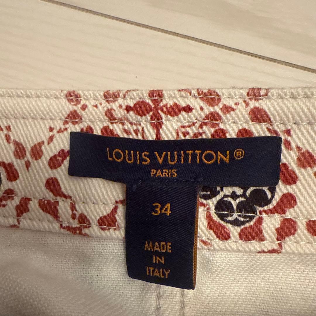 Louis Vuitton 花柄ミニスカート　34サイズ