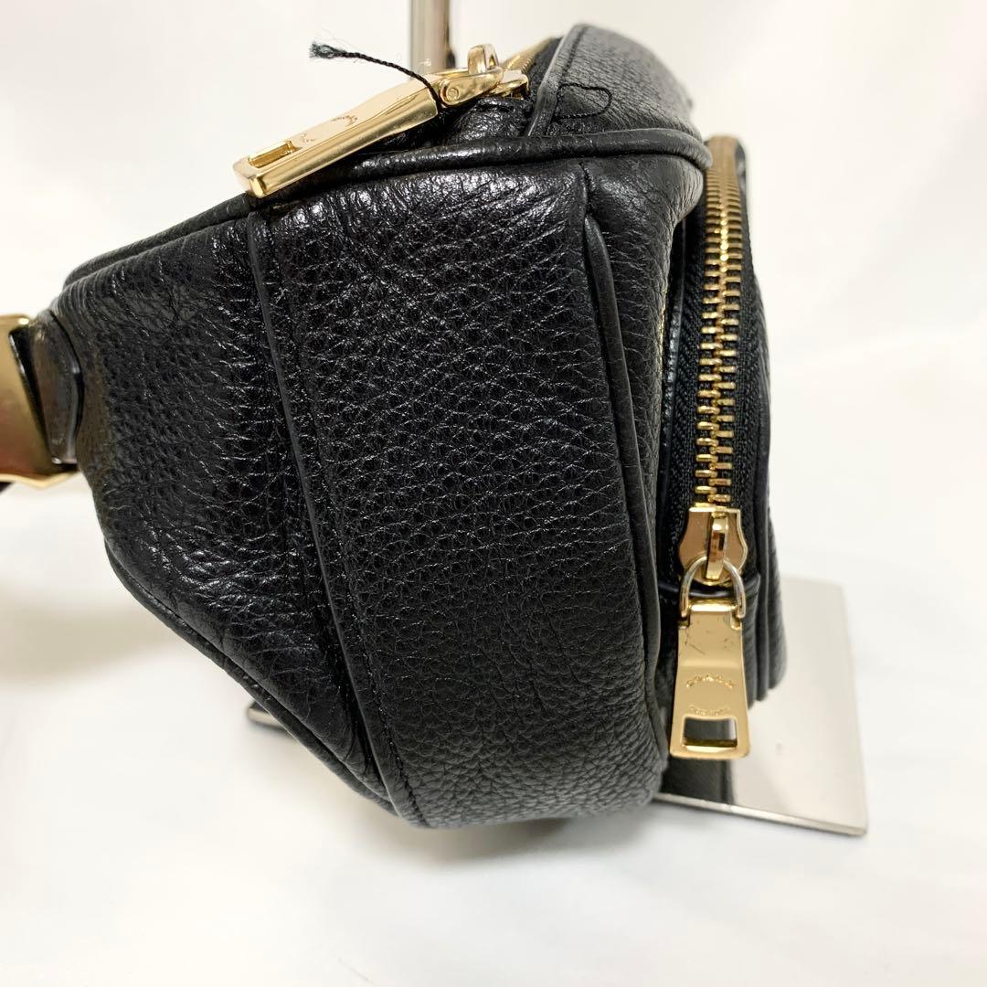 COACH コーチ ボディバッグ レザー ロゴ 6488 ブラック