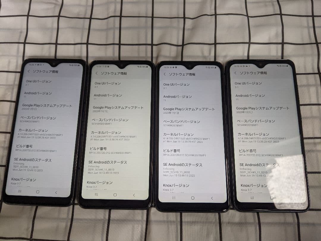 GalaxyA21 SCV49 64GB android11 Simフリー4台