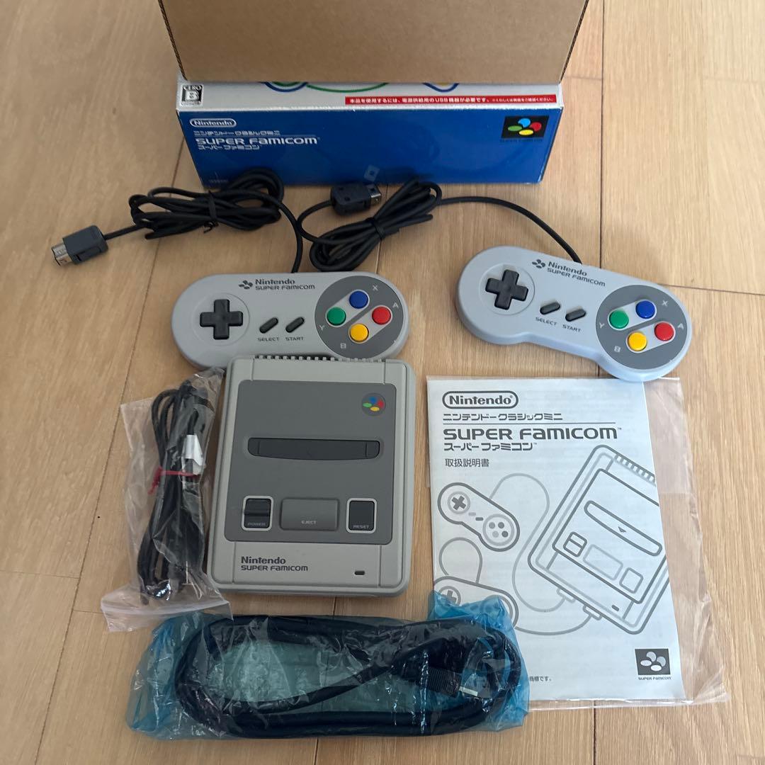 【美品】ミニファミリーコンピュータ&ミニスーパーファミコンセット