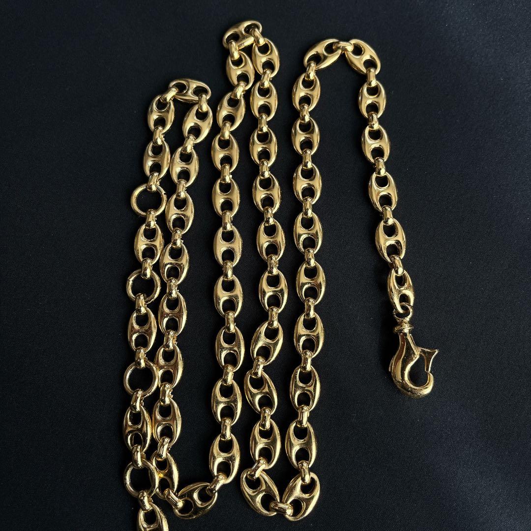 希少✨GUCCI チェーンベルト ゴールド インターロッキング oldgucci