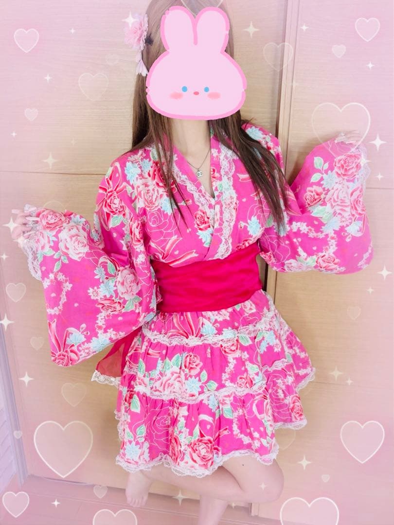 浴衣ドレス　大人　平成ギャルy2k リメイク姫ギャル　量産型　160 セパレート