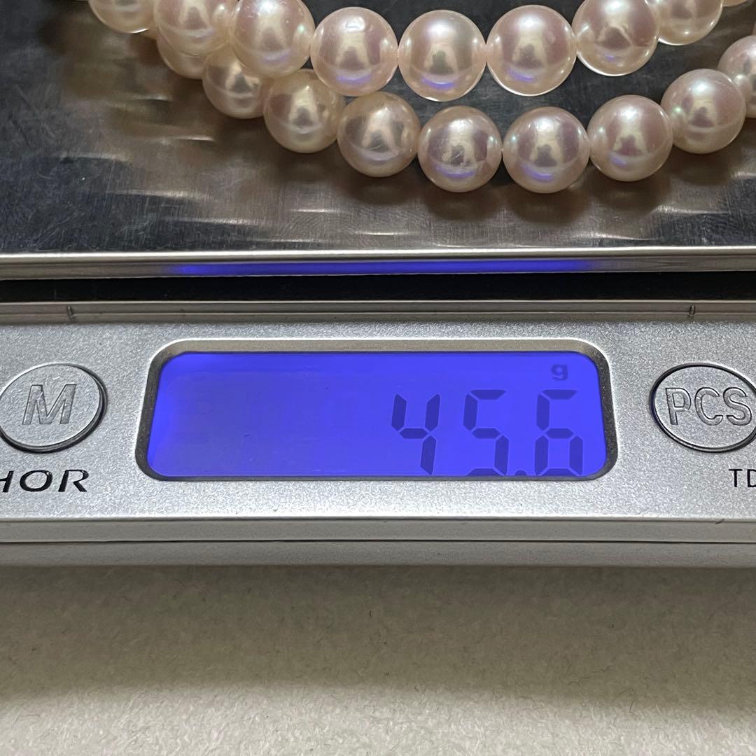 【極美品✨テリ最強】 あこや本真珠 8.0-8.5 ネックレス アコヤ パール