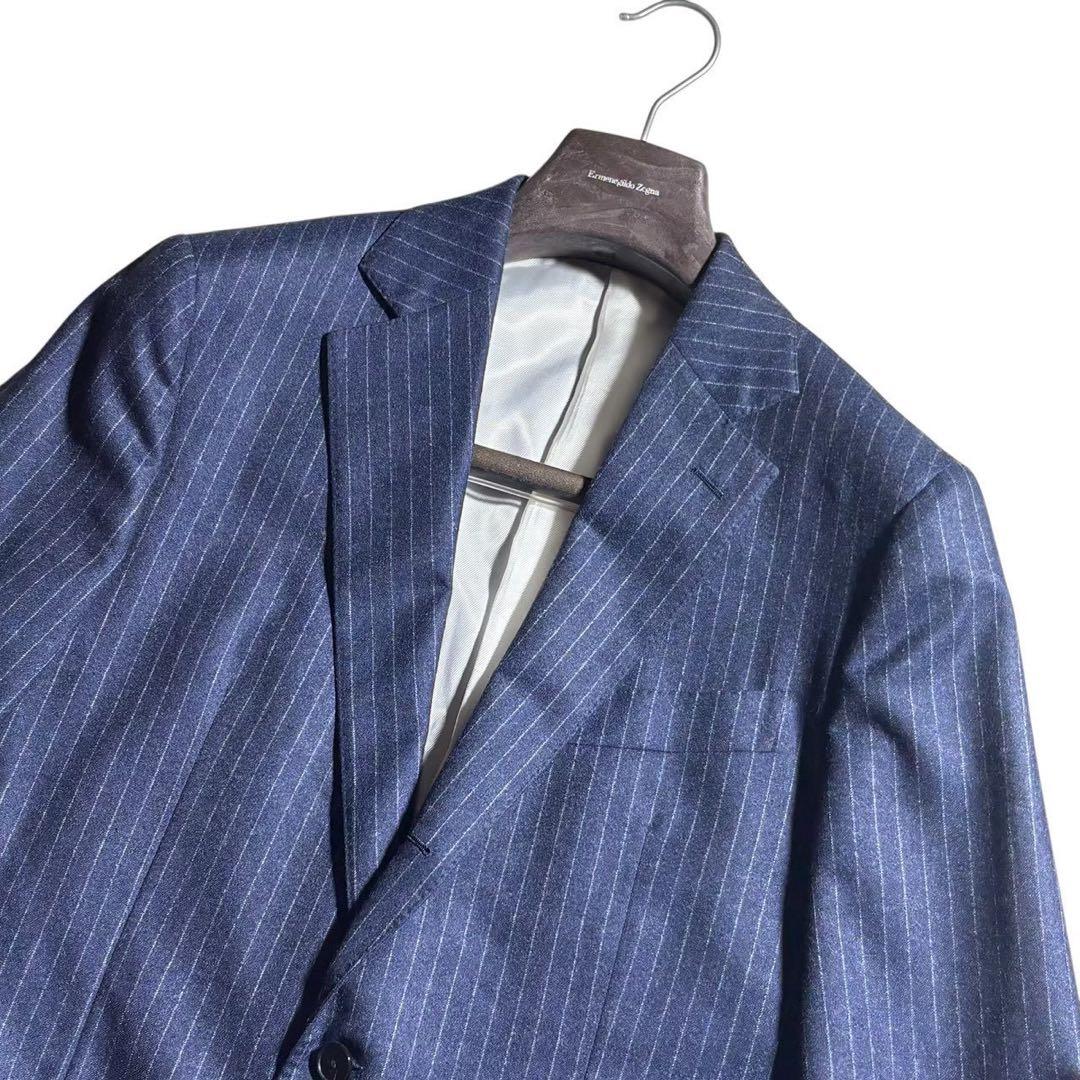 バーニーズニューヨーク カノニコ スーツ セットアップ ネイビー ストライプ