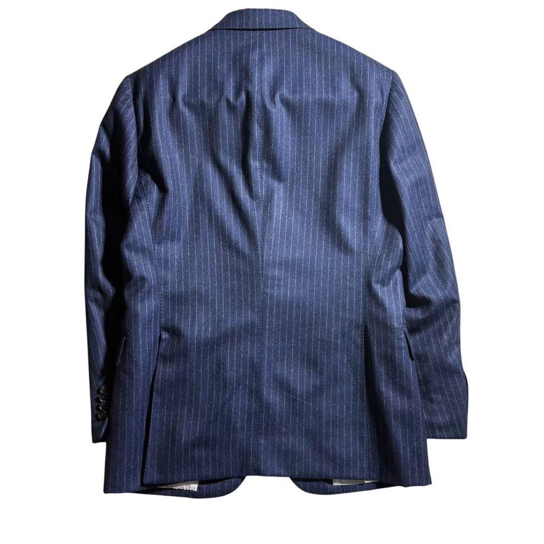 バーニーズニューヨーク カノニコ スーツ セットアップ ネイビー ストライプ