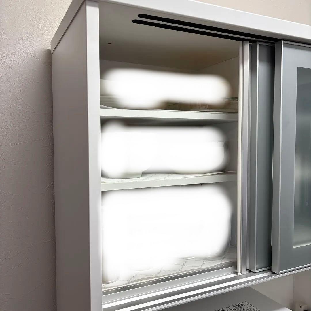 【送料込】 ニトリ　カップボード　キッチンボード　食器棚　リガーレ