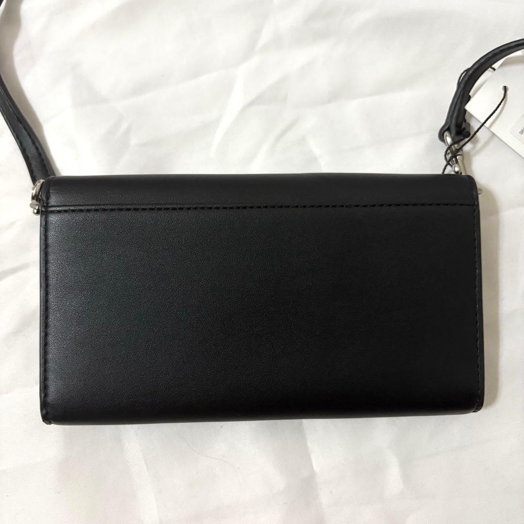 【新品】 　長財布　ショルダーバッグ ブラック　レディース