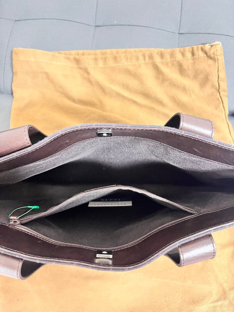 GUCCI ブラウン ビジネスバッグ 保存袋付き