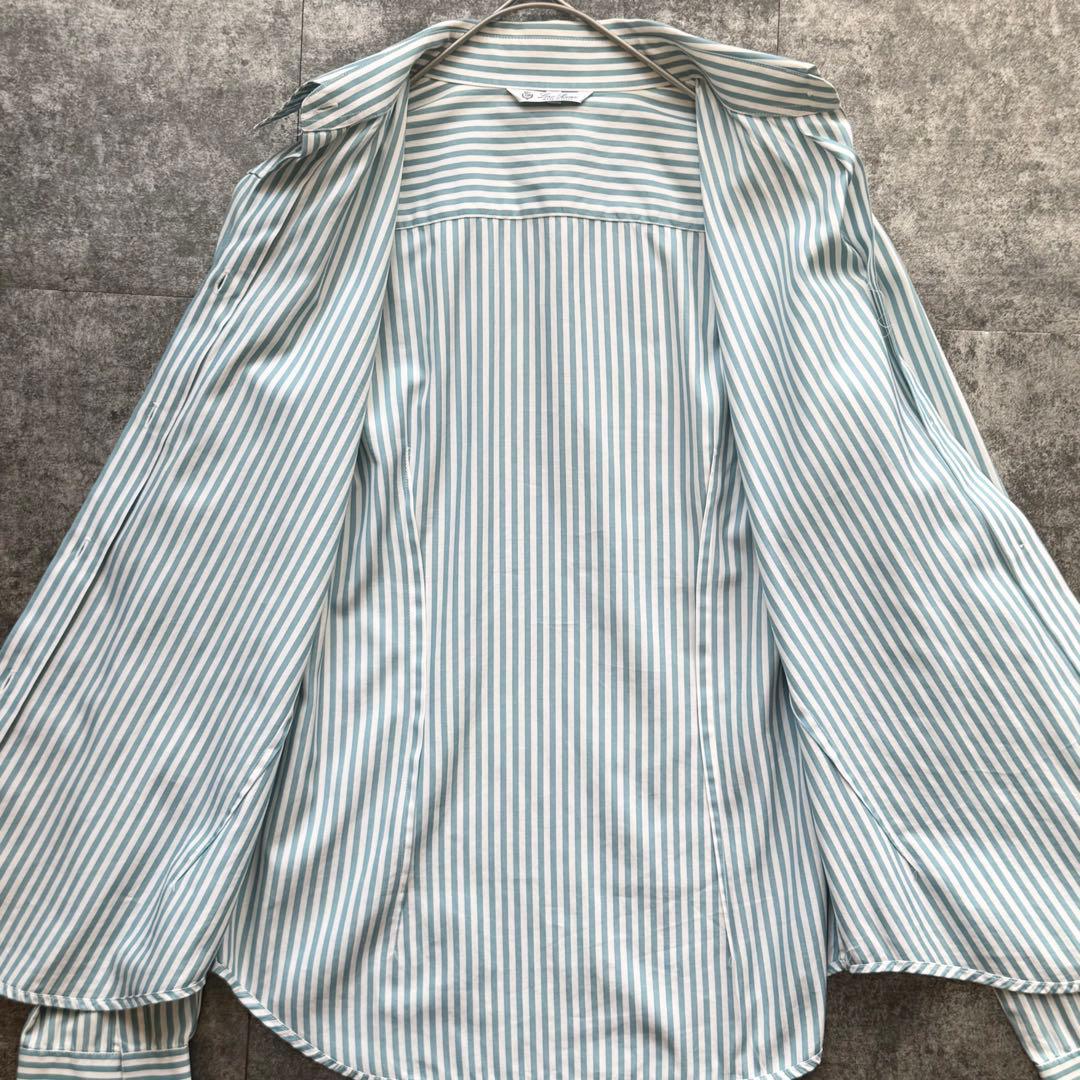 ロロピアーナ Loro Pianaストライプ 長袖シャツ ブラウス イタリア製