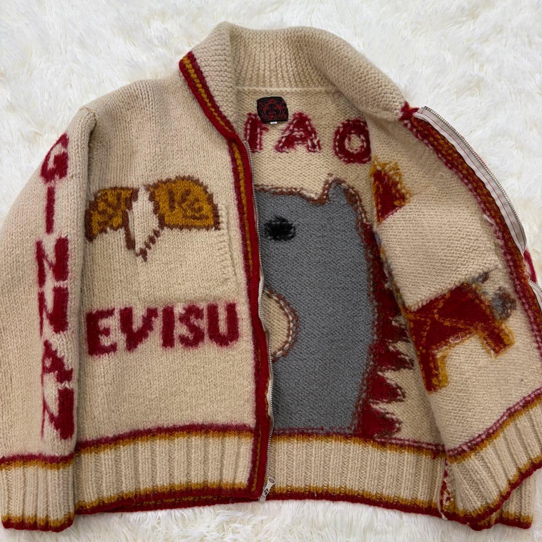 【美品】EVISU GOALLA カウチンニットセーター カーディガン 40 L