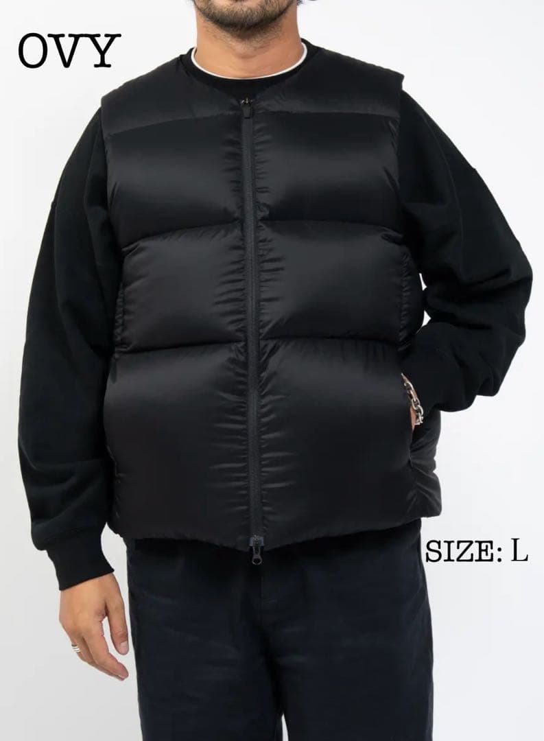 【新品】OVY ／Collarless  Down 【Ｌサイズ】