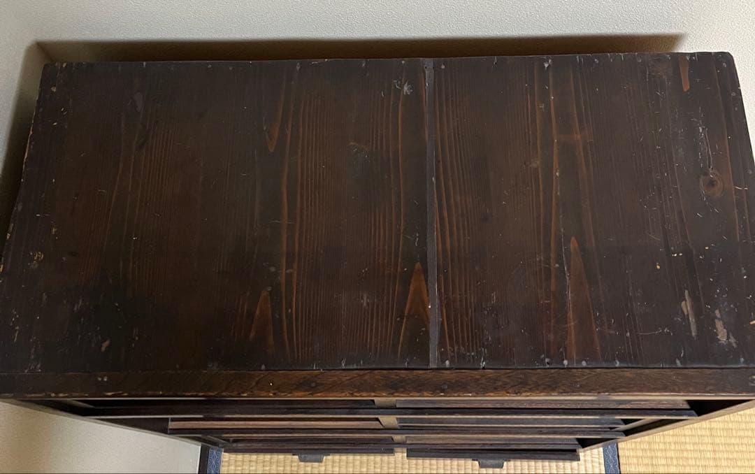 和箪笥 大正 アンティーク タンス 収納 本棚 インテリア