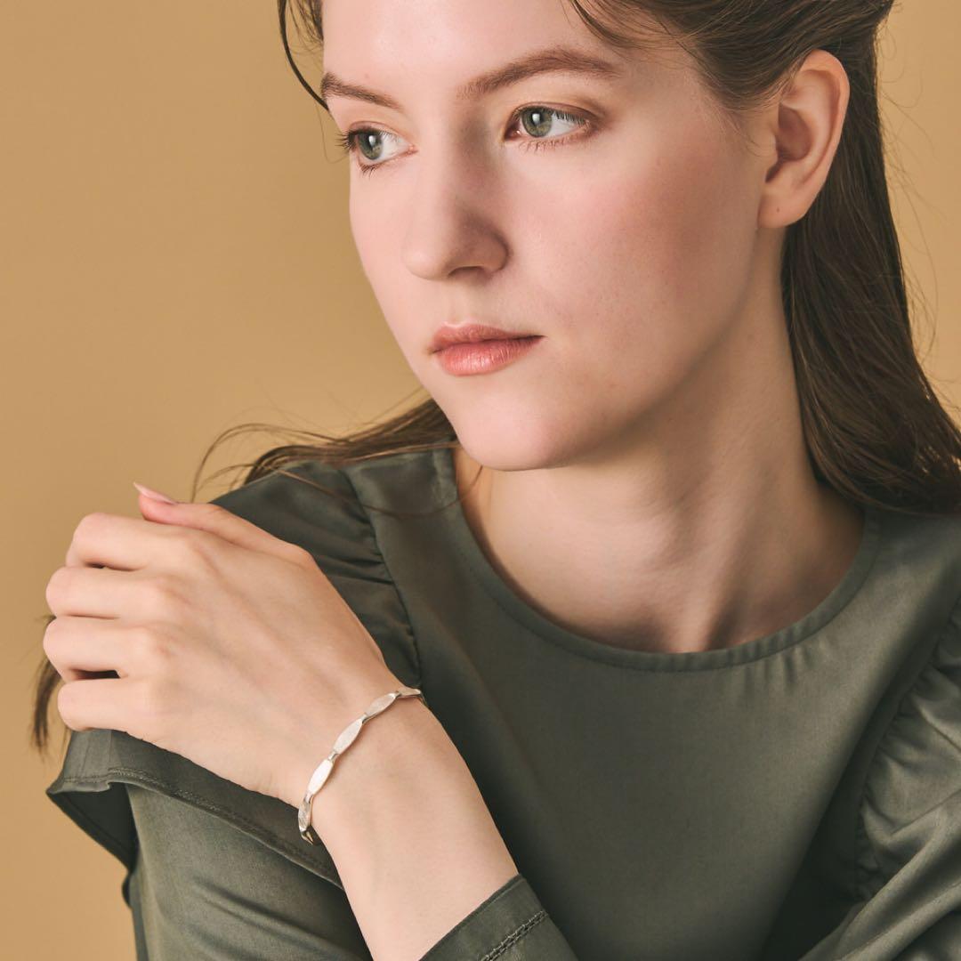 アガット　シルバー　バングル　ブレスレット　silver925 デザイン