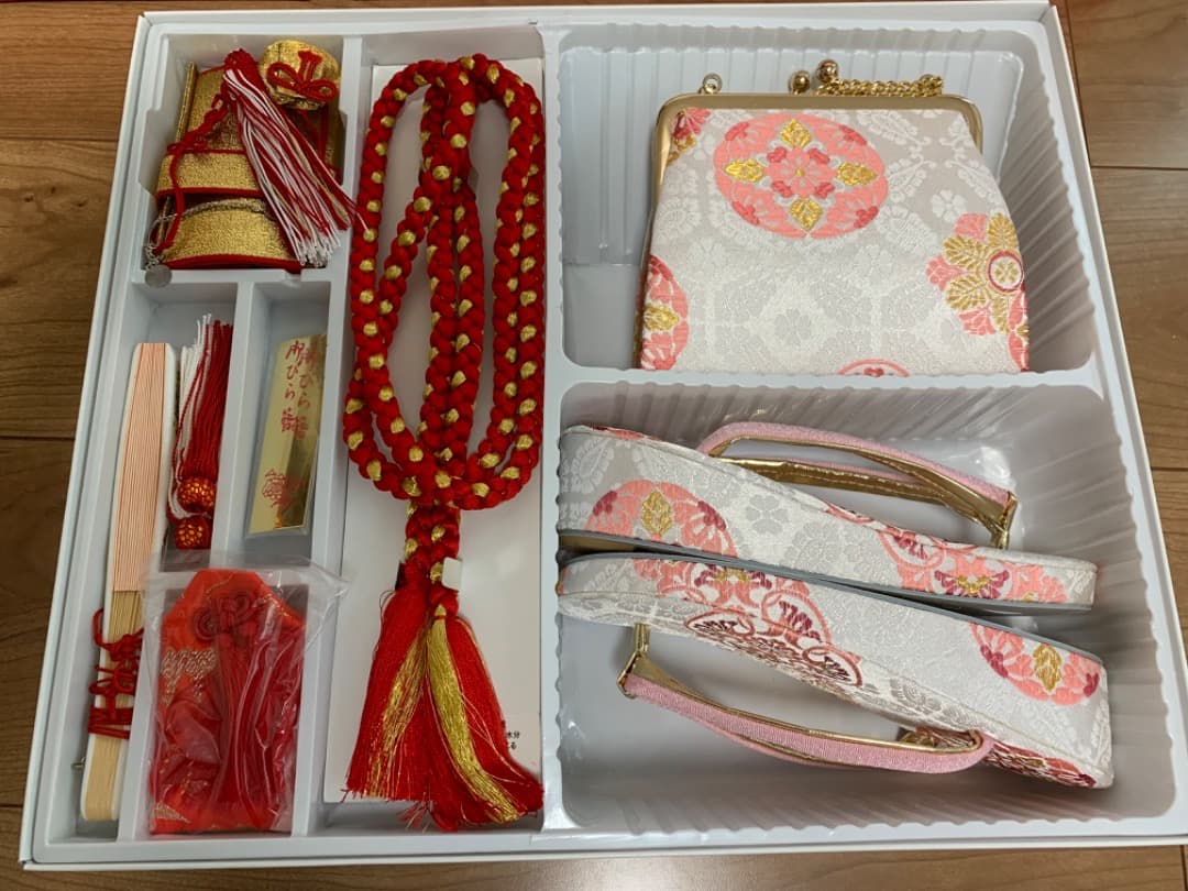 7歳　結び帯　大寸　西陣おくむら