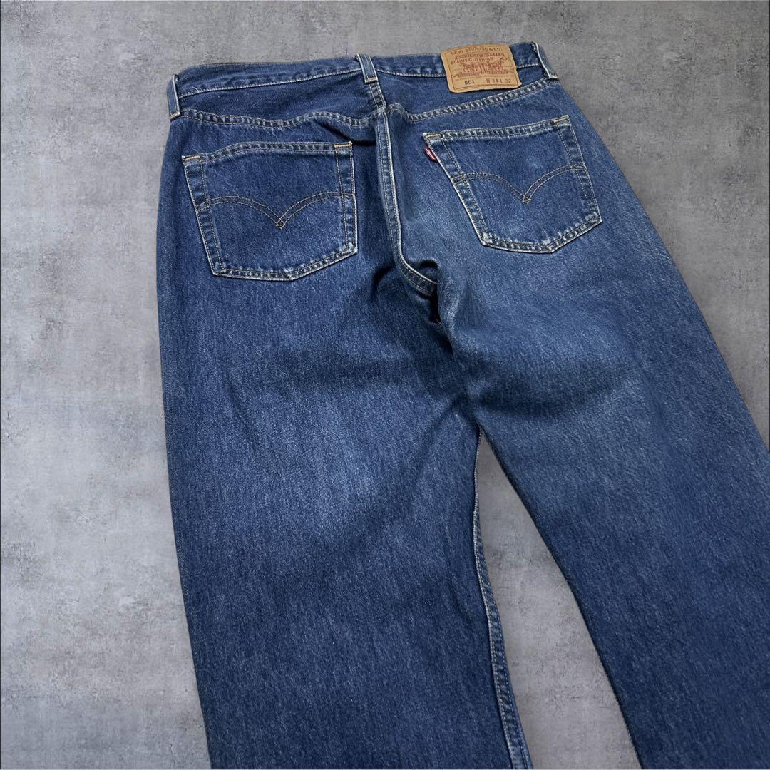 90s-00s USA製 最終期 501 ボタン裏553 サンベニート W34