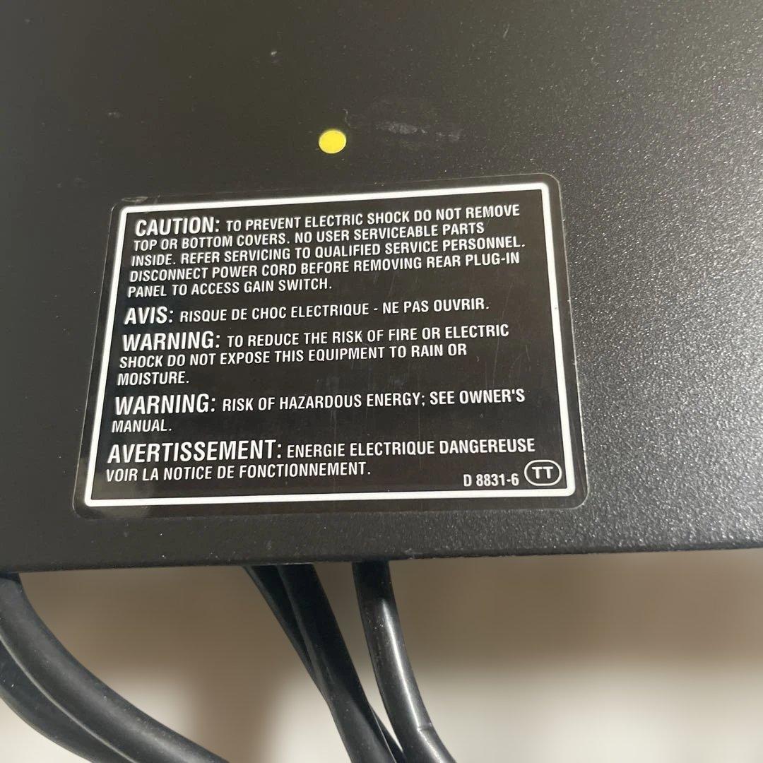 【動作未確認/希少】Crown D-45 パワーアンプ 海外プラグ ジャンク