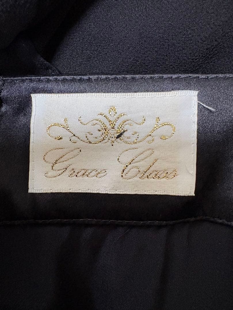 パーティドレスブラックロングドレス