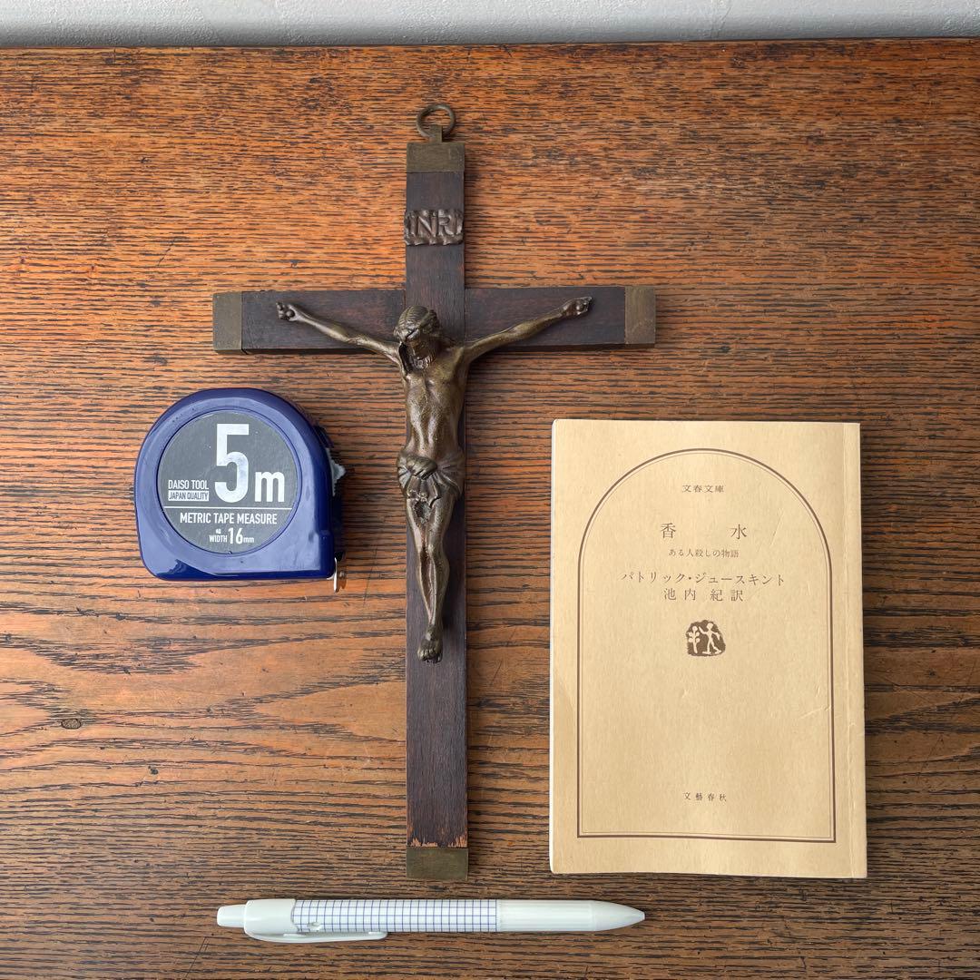 木製　十字架 イエス像　ヴィンテージ