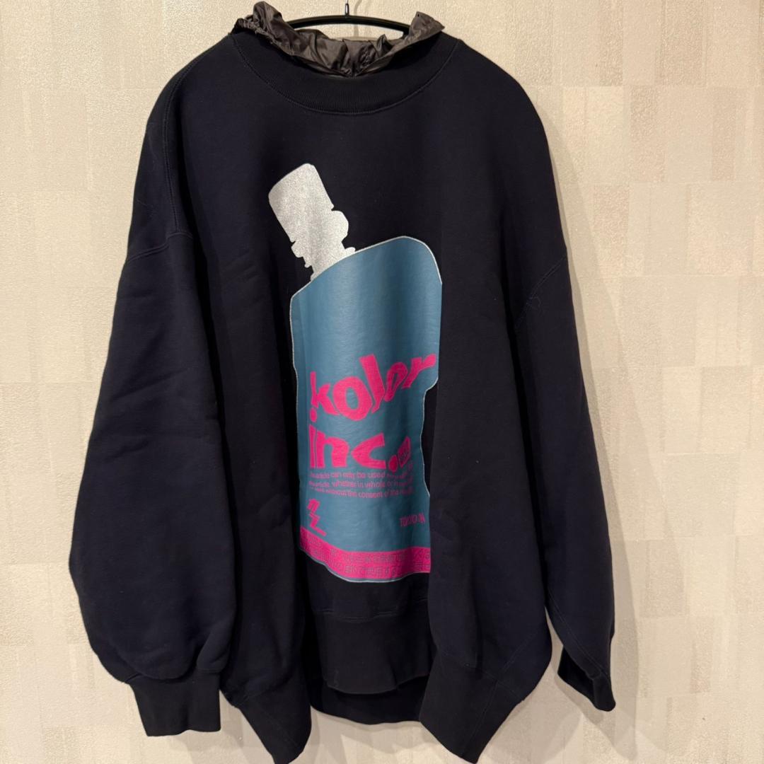 kolor　20aw　裏起毛レイヤードスウェット　美品