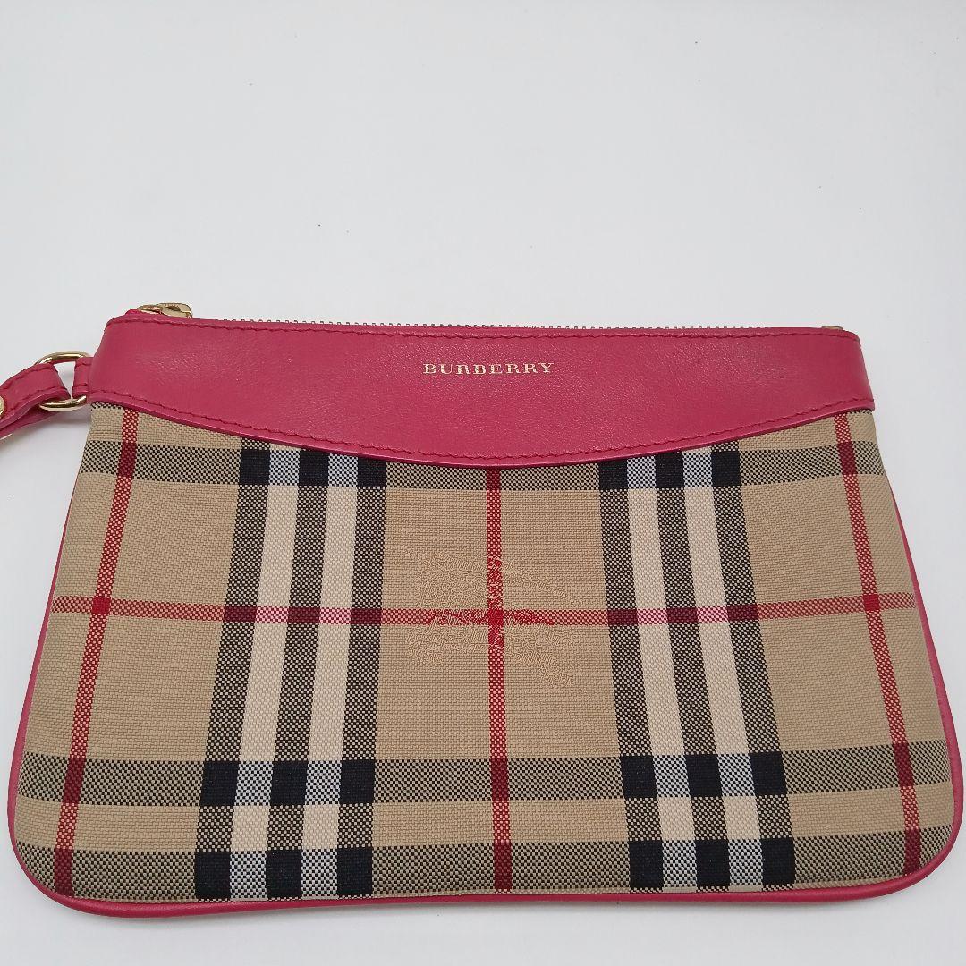 バーバリー　クラッチバッグ　ポーチ　ノバチェック　セカンドバッグ