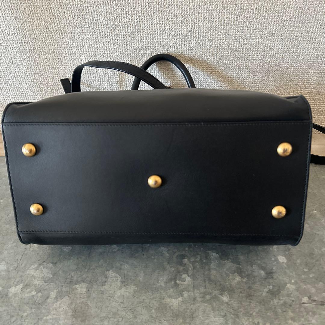 サンローランパリ　プチカバス　ハンドバッグ　2WAYショルダー　ブラック